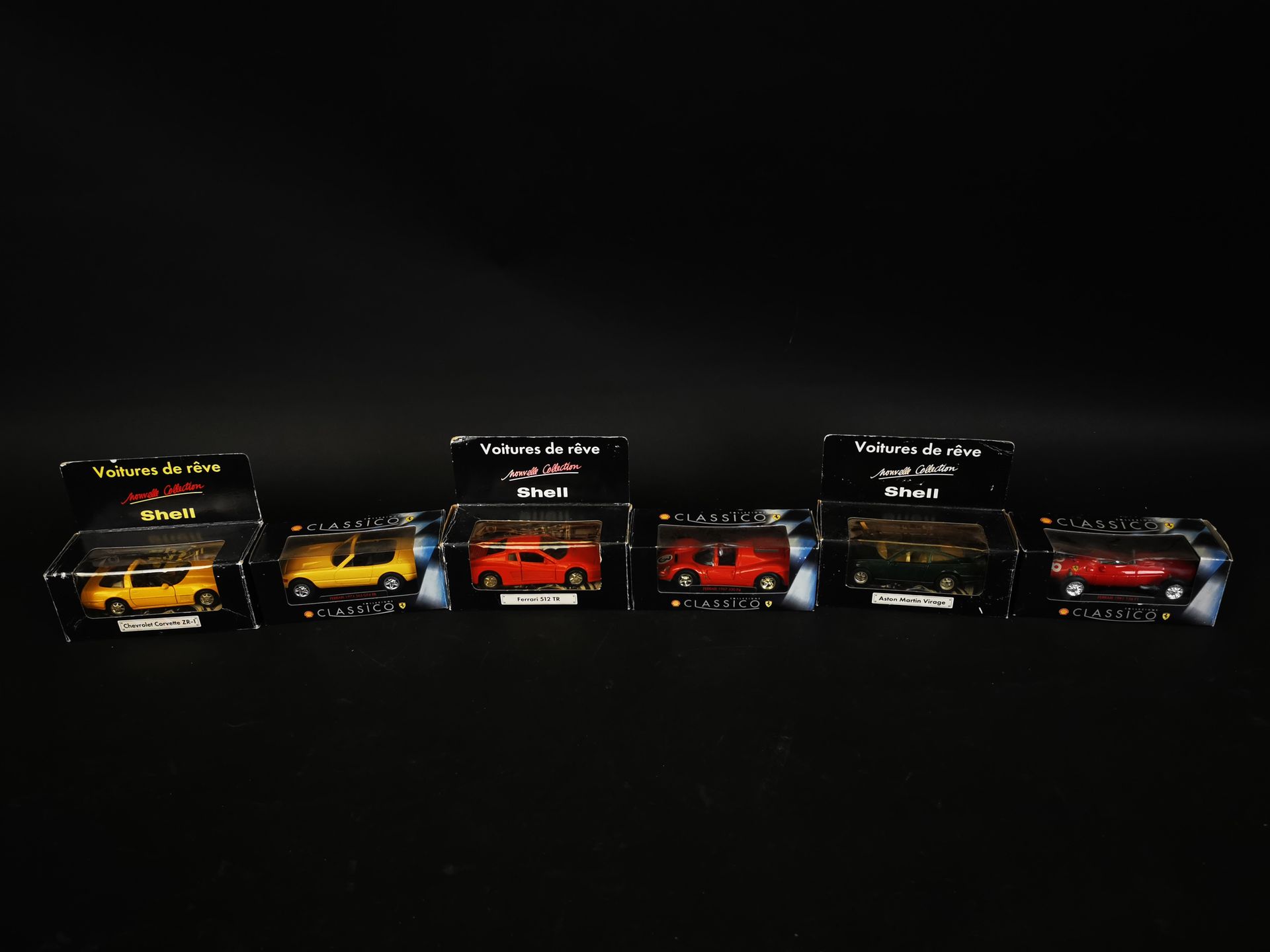 Null Edición SHELL lote de 6 coches incluyendo FERRARI 512 TR y 355 GT 4 BB... M&hellip;