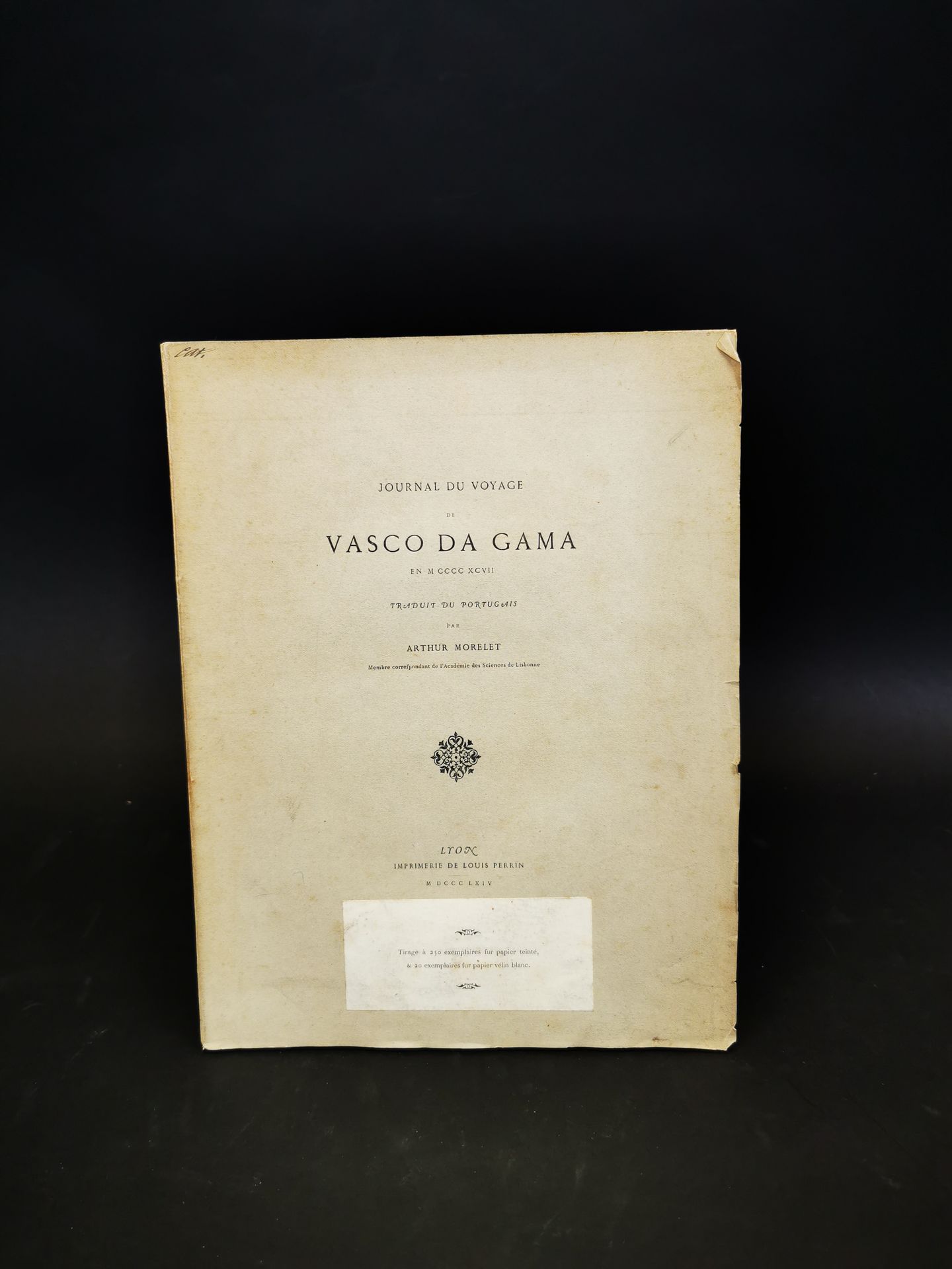 Null GAMA, Vasco da. - Journal du voyage de Vasco da Gama en M.CCCC.XCVII. Tradu&hellip;