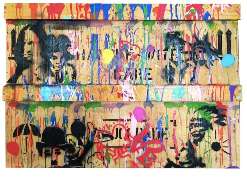 NOBODY Nessuno

 Colorfest , 2020

 

 Pittura su pannello di legno

 Firmato da&hellip;