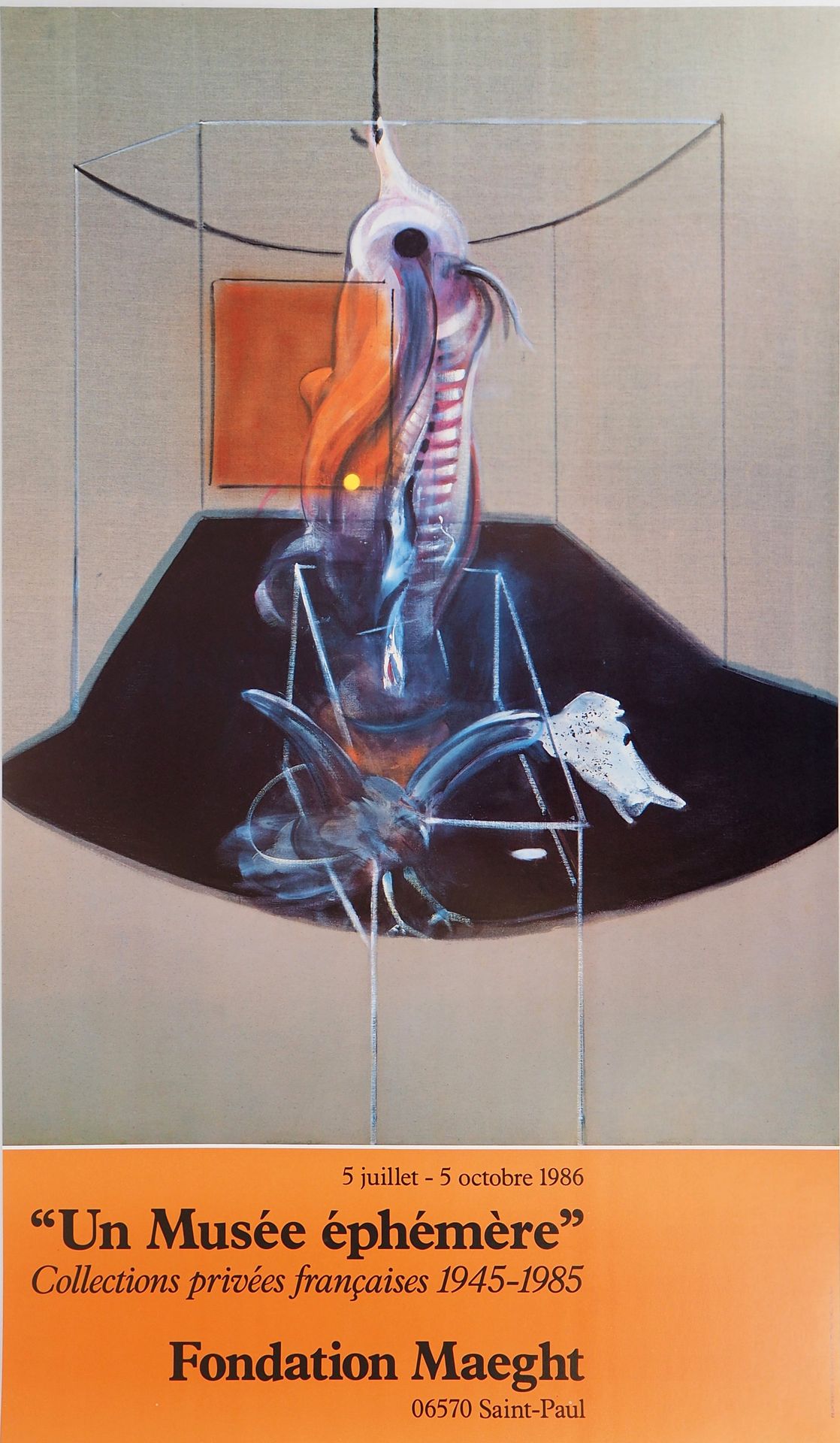 FRANCIS BACON Francis BACON (后)

肉类和鸟类的尸体，1986年

原始复古海报（Arte印刷厂

无符号

厚纸上78×45.5&hellip;