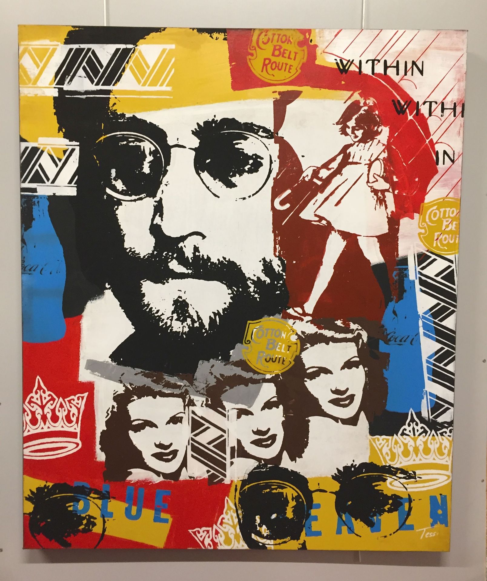 Tessi Tessi - 约翰-列侬

画布上的混合媒体

签名为 "Tessi"。

119 x 100 cm



出售后，由于健康危机，不再可能向巴黎、&hellip;