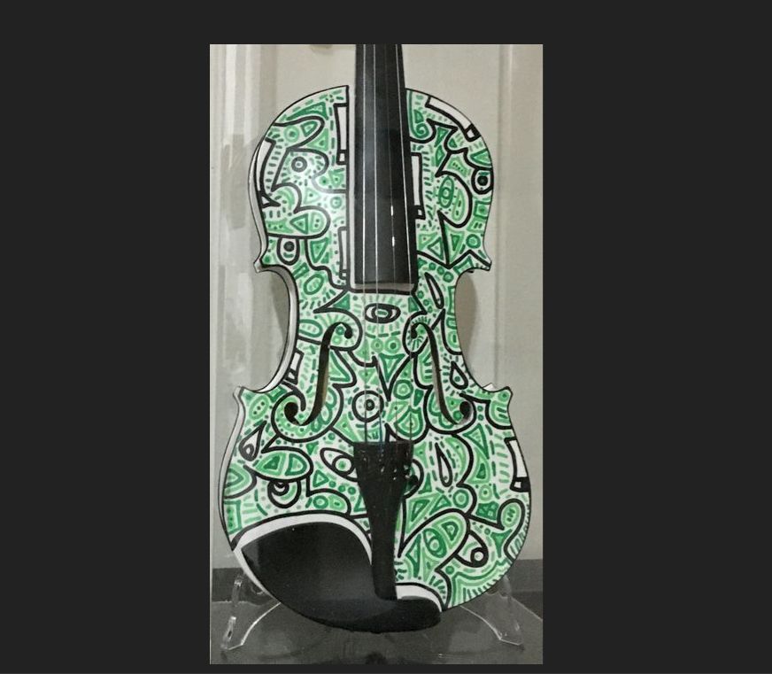 Ivan Todaro 伊万-托达罗（1975-）

 流行小提琴 I, 2020

 

 小提琴上的混合媒体

 独特的作品，有艺术家的签名

 

 尺寸&hellip;