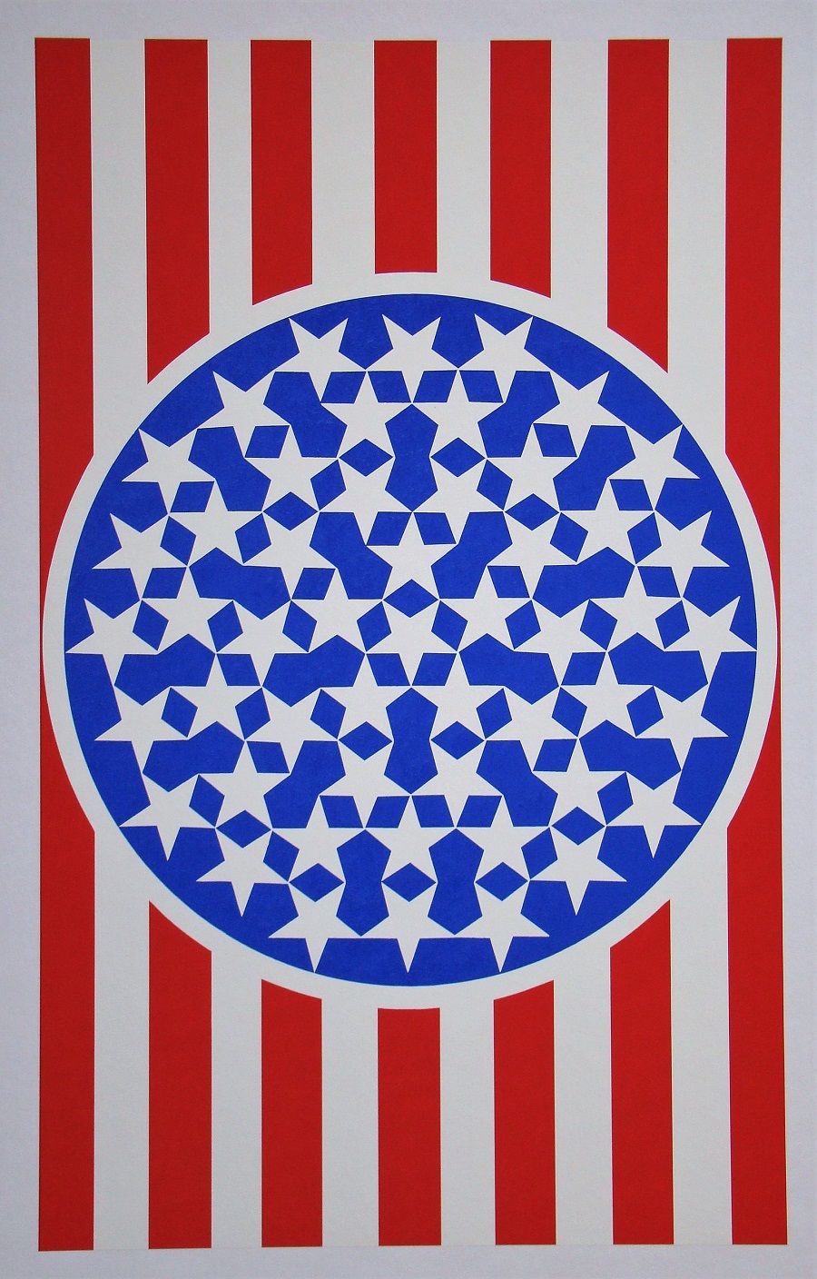 Robert Indiana 罗伯特-因迪亚纳(1928 - 2018)

新光荣旗帜, 1997

重磅羊皮纸上的原始3色丝网印刷，无签名和编号。

来自作品&hellip;