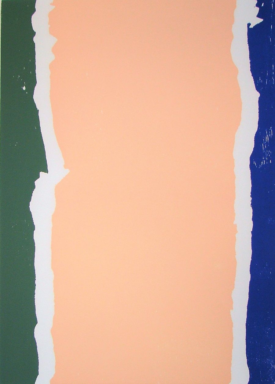 Günther Förg 贡特尔-福尔格 (1952 - 2013)

无题》，1995年

手工制作的牛皮纸上的3色原始木刻。

右下角有艺术家的签名和日期
&hellip;