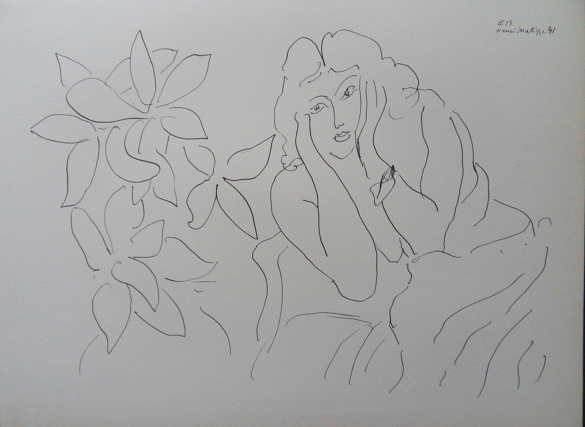 Henri MATISSE Henri Matisse (after) (1869-1954)

Young worried woman, 1943

Lith&hellip;