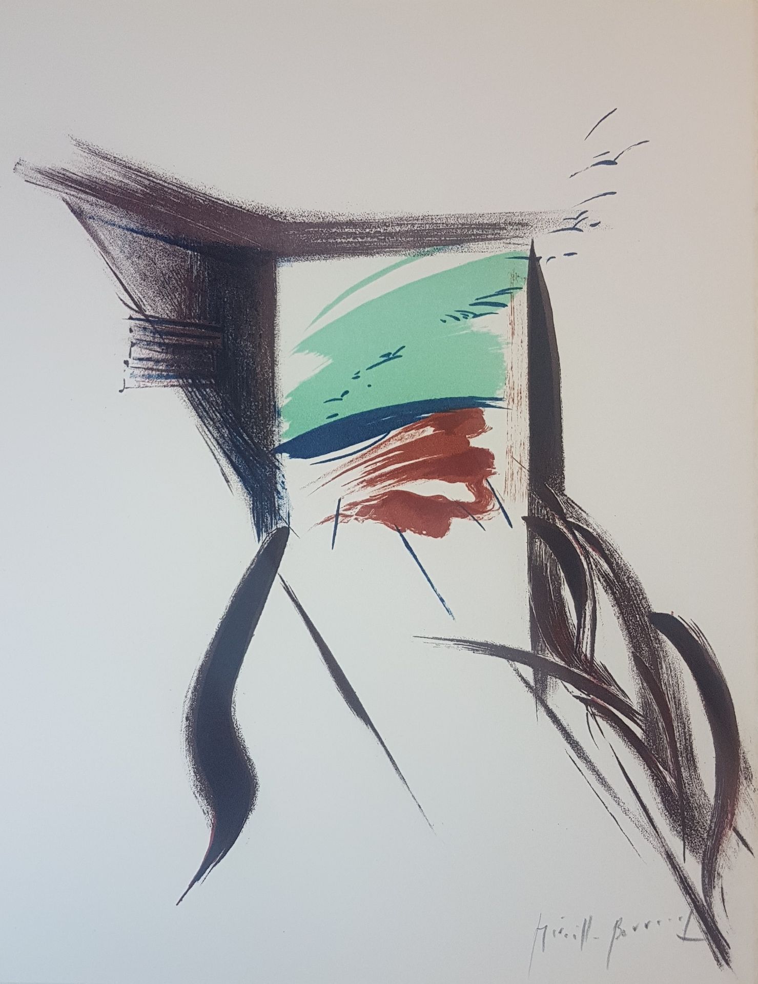 Mireille BERRARD 米雷尔-贝拉尔 ( 1930-2005 )

陌生人》，1976年

克莱尔艺术版

用铅笔签名的原始石版画

Vélin d&hellip;