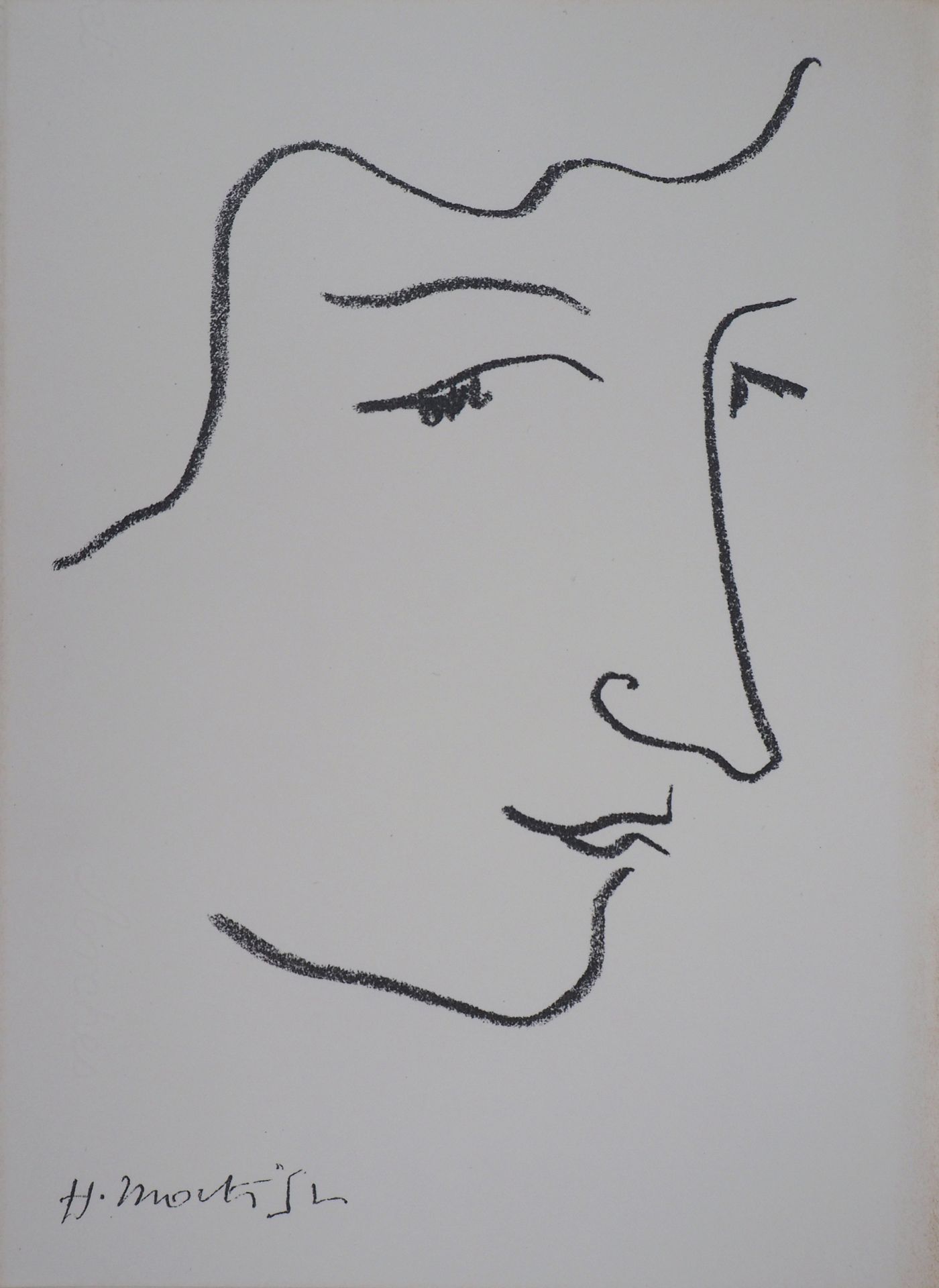 Henri MATISSE Henri MATISSE (1869-1954)

Portrait in profile, 1952

Lithograph (&hellip;