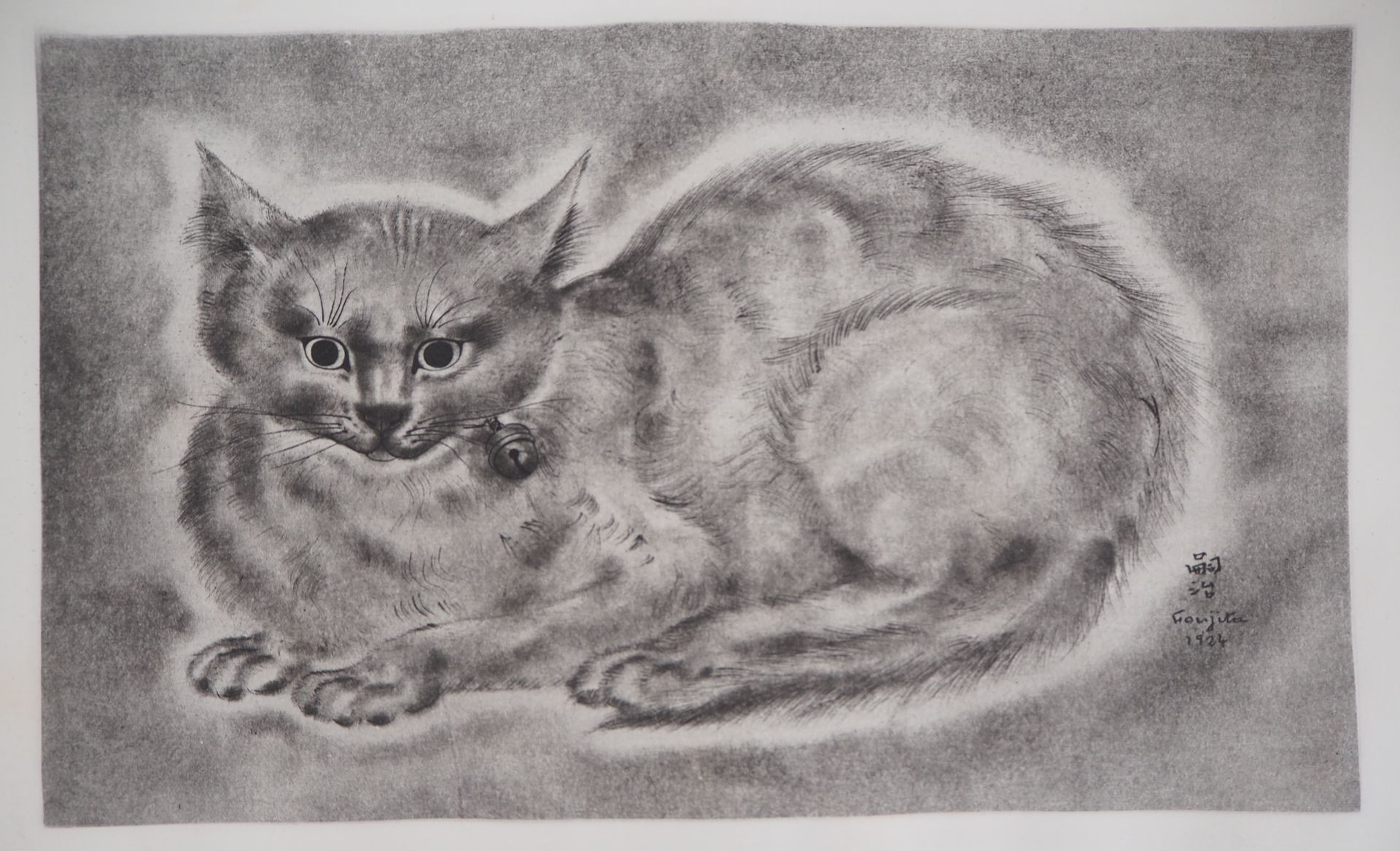 LÉONARD TSUGUHARU FOUJITA Leonard Tsuguharu FOUJITA

带铃铛的猫，1924年

原始蚀刻画（凹版背景上的蚀刻&hellip;