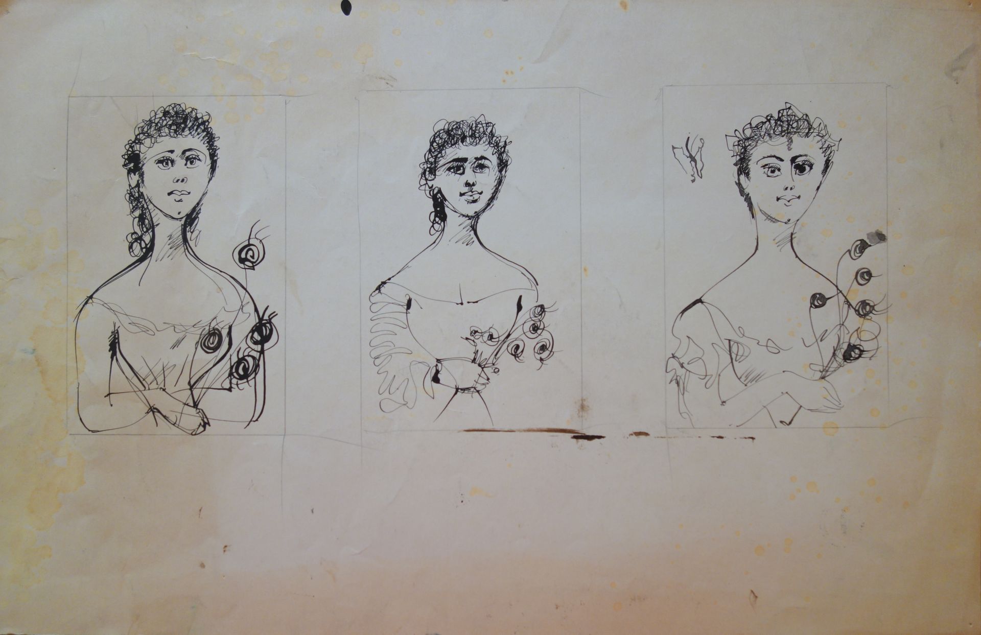 ÉDOUARD GOERG 爱德华-戈尔格 (1893 - 1969)

带着玫瑰的年轻女性

印度墨水和石墨原画

背面有工作室销售的签名章

纸上 32 x&hellip;