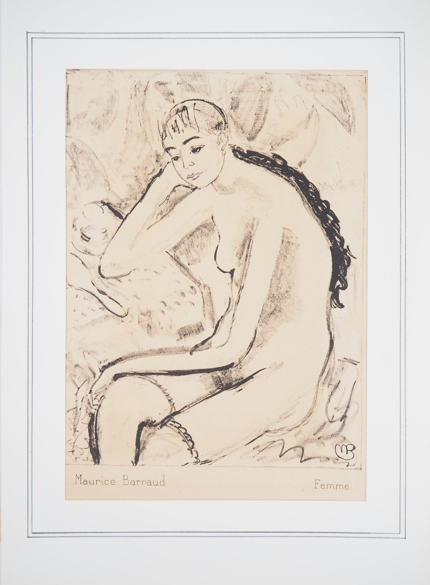 Maurice BARRAUD 莫里斯-巴罗德

穿吊带的女人

原始石版画

板块中的签名

纸本 22 x 16,5 cm

以厚厚的纸质封面呈现 21 x&hellip;