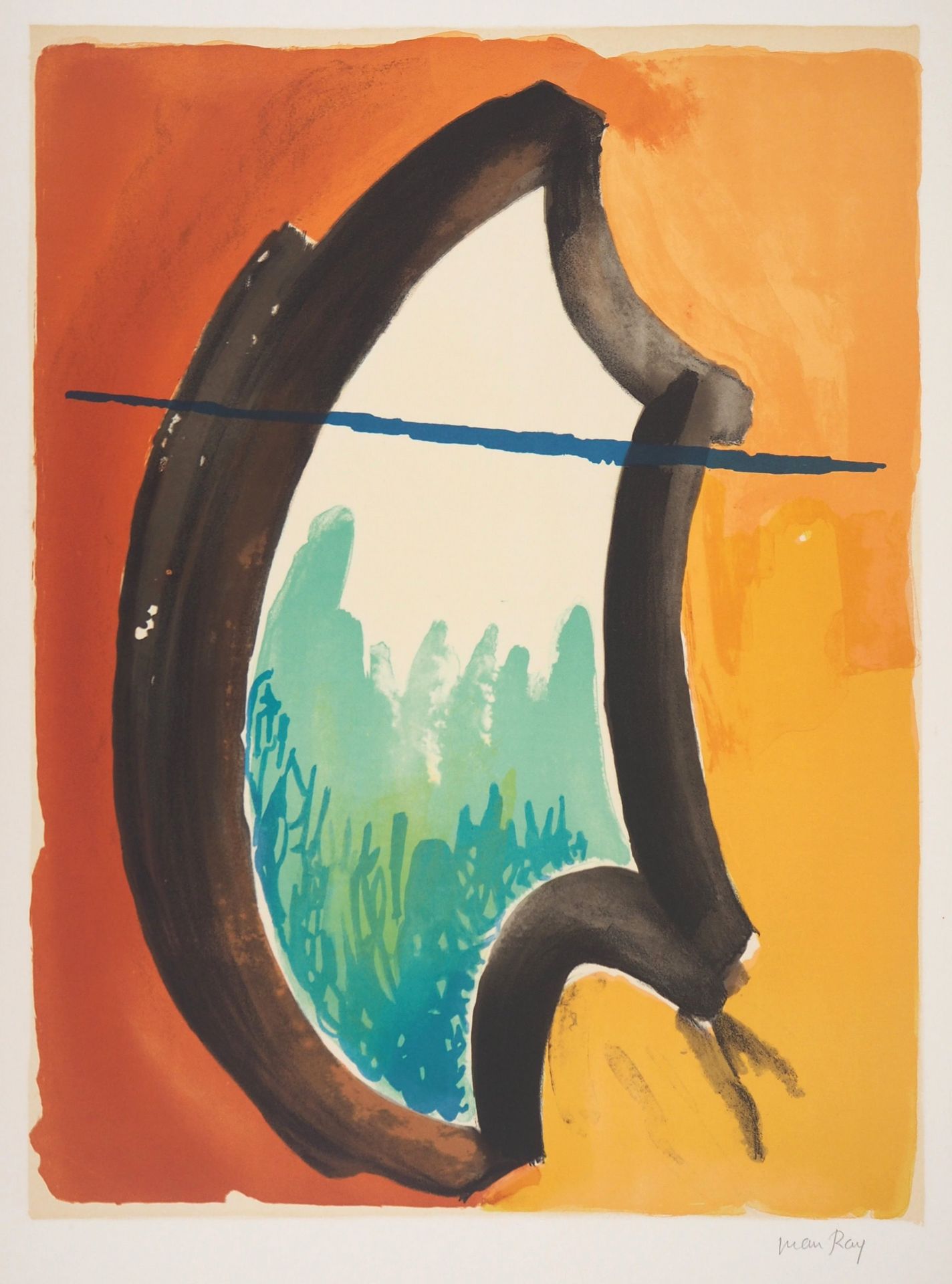 Man Ray 曼-雷(Emmanuel Radnitsky)

梦想之窗，1971年

彩色石版画原作

铅笔签名的艺术家

在Arches牛皮纸上，50.5&hellip;