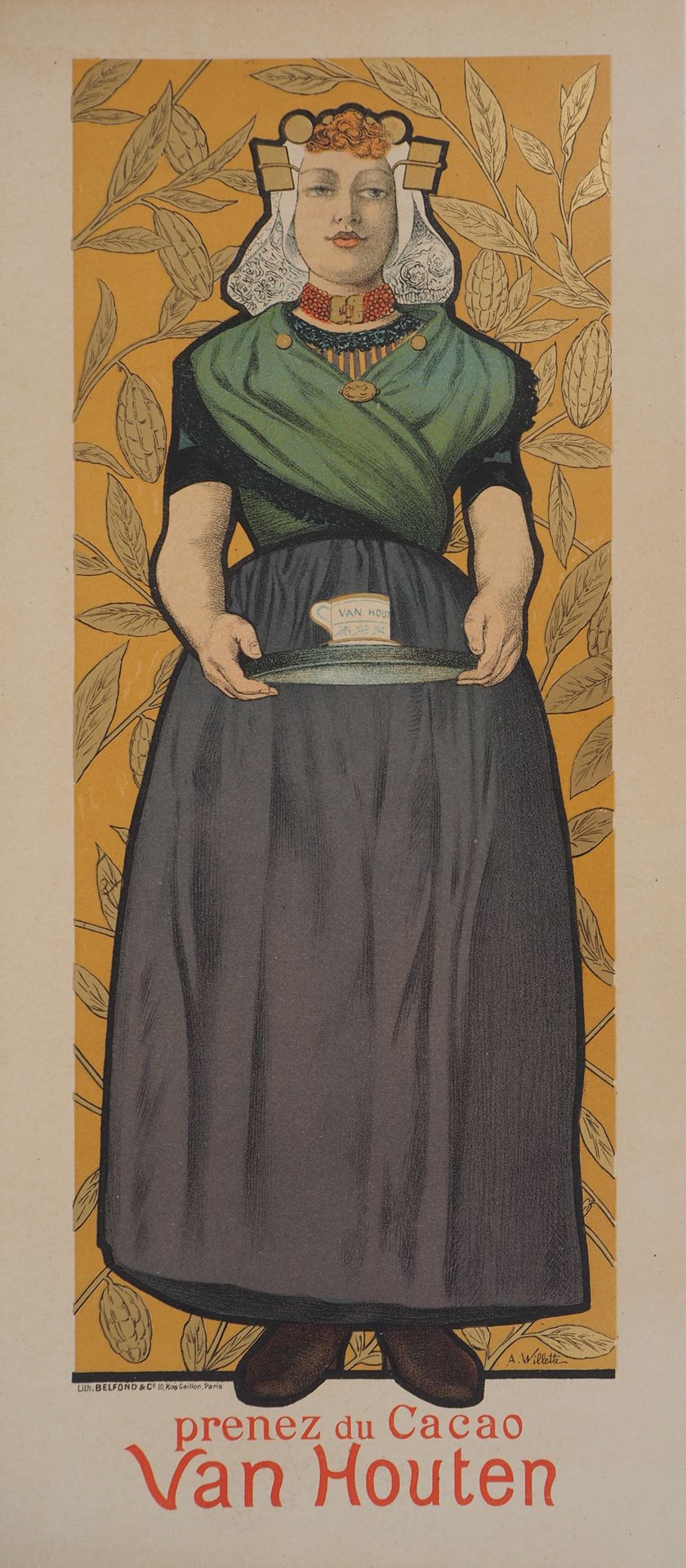 Adolphe WILLETTE 阿道夫-威利特(Adolphe WILLETTE)

女人和可可（Cacao Van Houten），1895年

彩色平版印&hellip;
