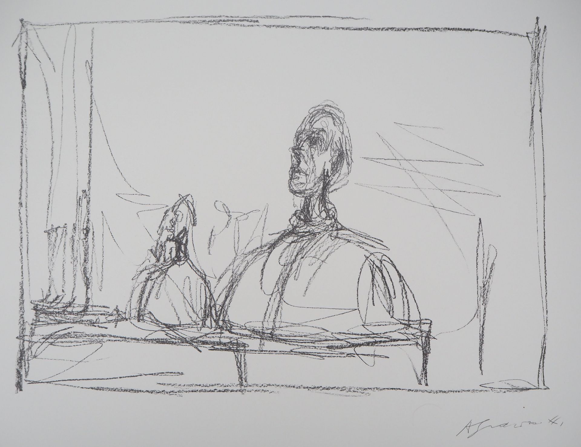 Alberto GIACOMETTI Alberto Giacometti (1901-1966) (dopo)

Busto in studio

Litog&hellip;