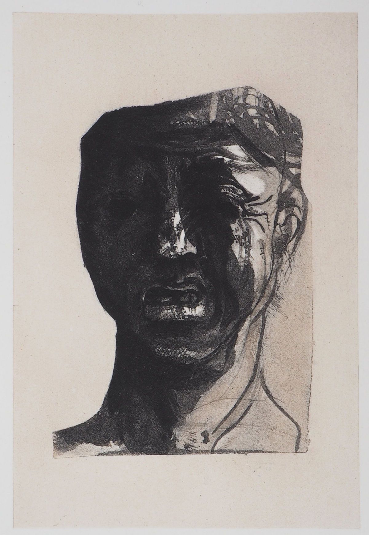 Auguste RODIN 奥古斯特-罗丹（1840-1917）（后）。

米诺斯的面具

雕刻（从点上取下的日光版画），并以水彩画加高

牛皮纸上 42.5 &hellip;