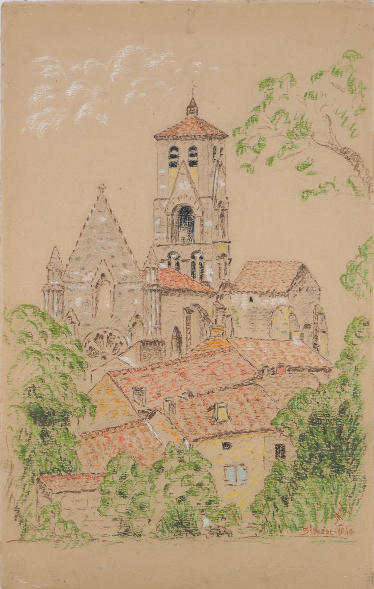 École du XXe siècle Ecole du début du XXe siècle

Blanzac, 1940

Dessin pastel o&hellip;