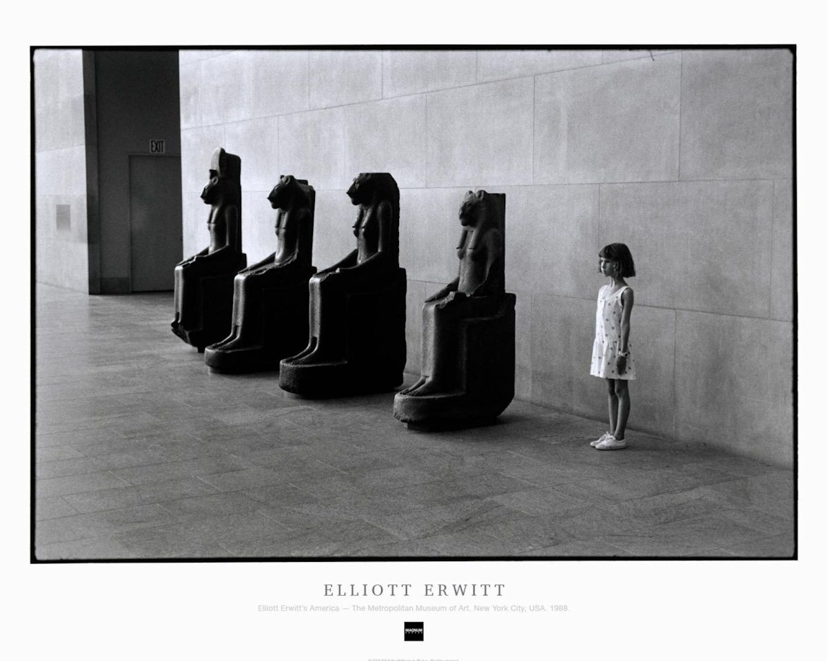 ELLIOTT ERWITT Elliott Erwitt

大都会艺术博物馆，纽约市，美国。1988.

高质量的印刷海报

盖有马格努姆收藏品的官方印章

&hellip;