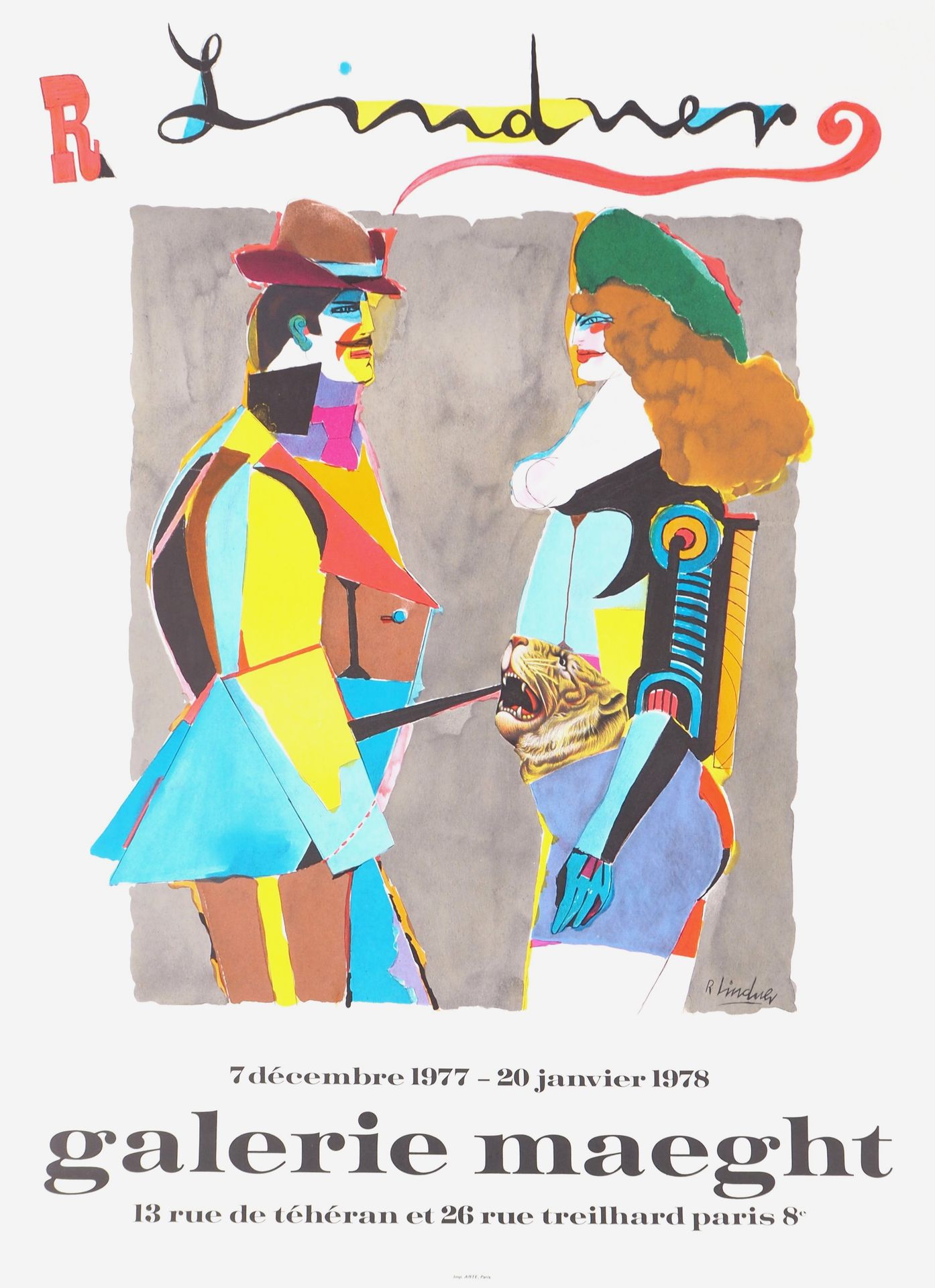 RICHARD LINDNER Richard LINDNER

Donna con la tigre, 1977-78

Poster litografico&hellip;