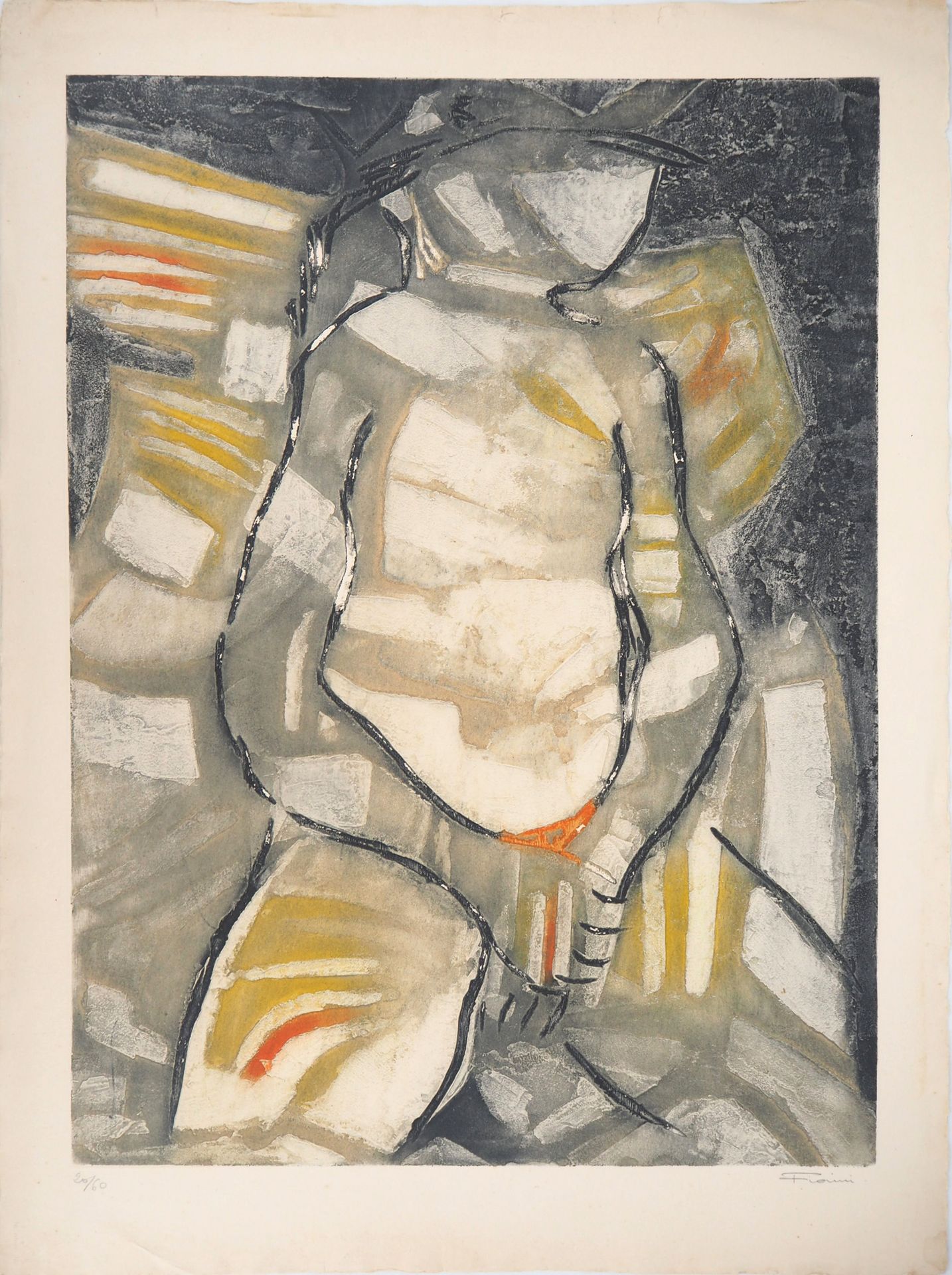 Marcel FIoRINI 马塞尔-菲奥里尼 (1922-2008)

坐着的女人

原创木刻版画

用铅笔签名

编号为/60前。

奥弗涅羊皮纸上 57,&hellip;