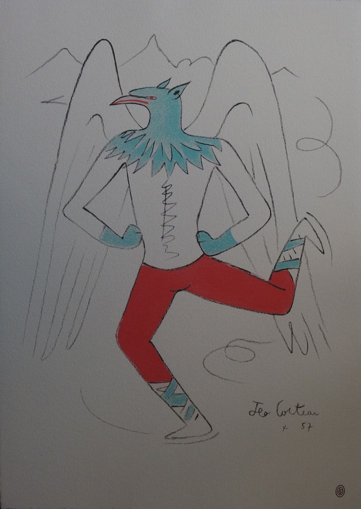 JEAN COCTEAU Jean Cocteau

The griffin

Lithograph on paper Vellum, Signed in th&hellip;