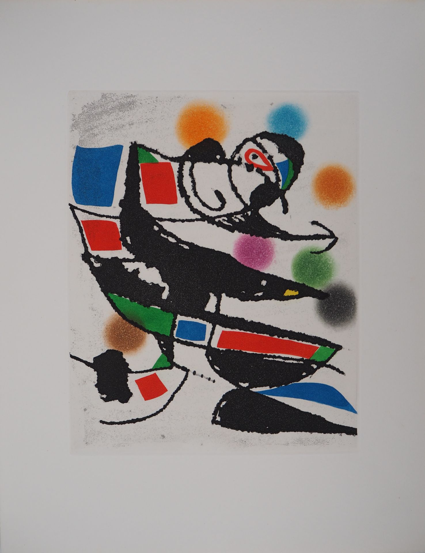 Joan Miro 琼-米罗

Le Marteau sans Maître XIV, 1976年

原始蚀刻版画和水印

在Arches牛皮纸上

尺寸：50&hellip;