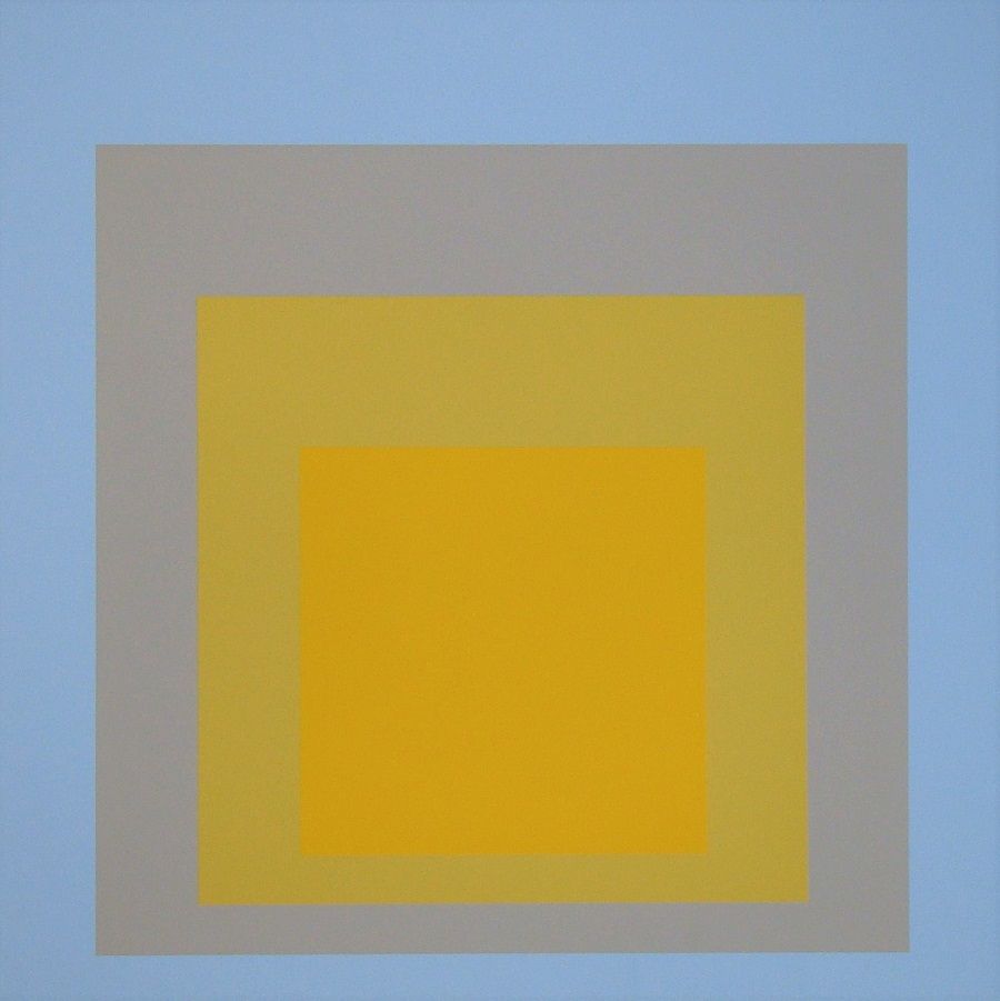 Josef ALBERS 约瑟夫-阿尔贝斯（后） ( 1888-1976 )

Wid Light - 向广场致敬, 1971年

4色丝网印刷在艺术打印纸上，&hellip;