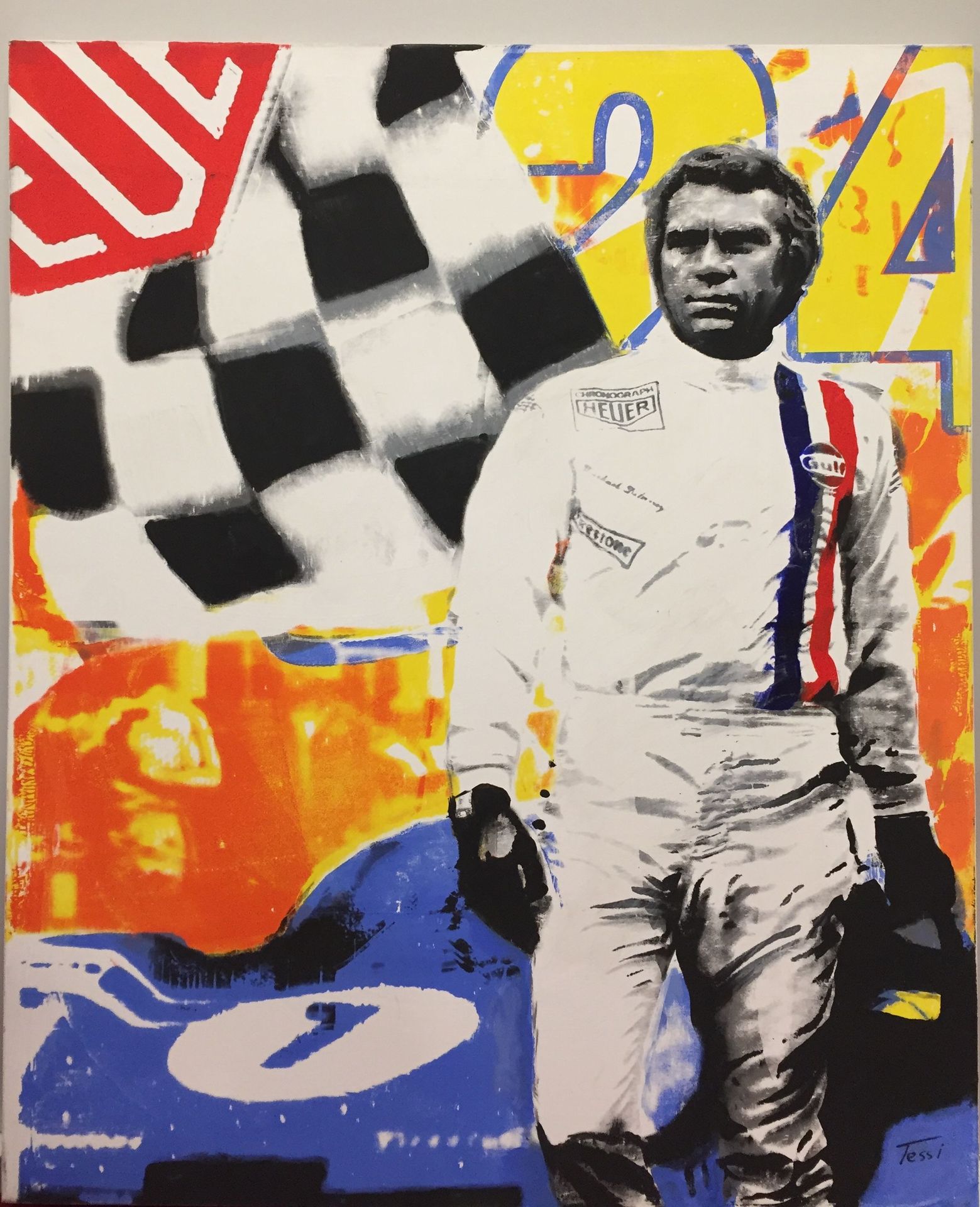 Tessi Tessi - Steve McQueen

Técnica mixta sobre lienzo

Firmado "Tessi".

115 x&hellip;