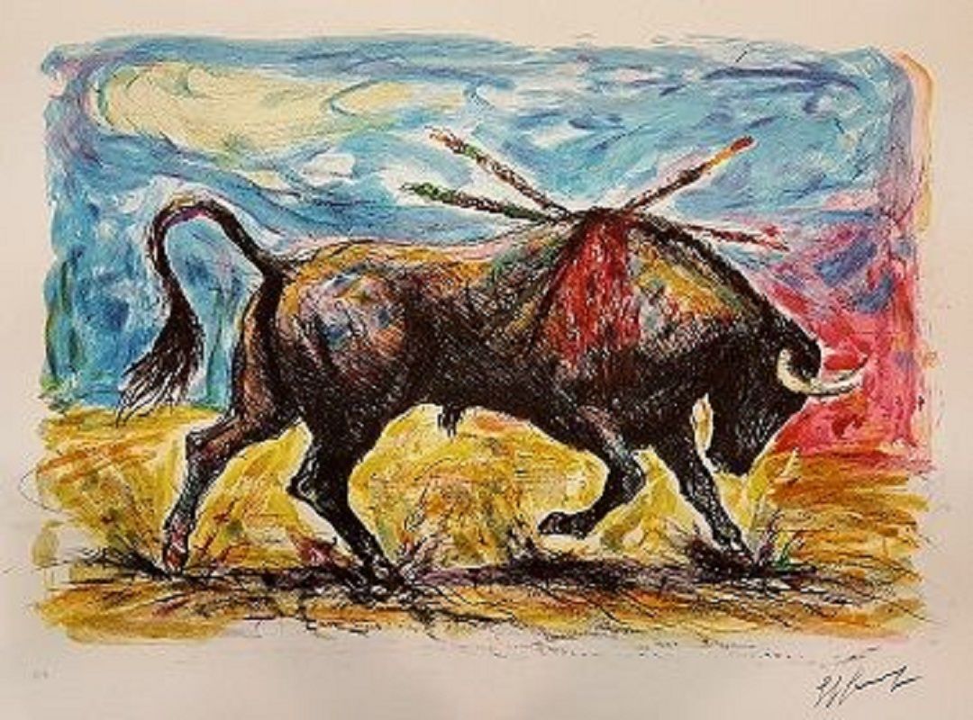 Giovan Francesco Gonzaga Giovan Francesco Gonzaga

 公牛，1986年

 

 石版画

 右下角有手写签名&hellip;