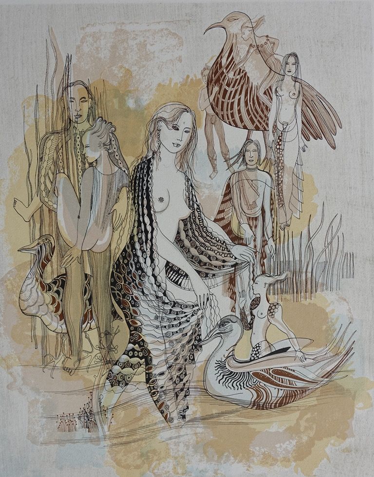 Françoise MULLER 弗朗索瓦丝-穆勒(1949-)

奇妙的梦想

原始石版画

铅笔签名的艺术家

50份的版本

尺寸约为65 x 48厘米（&hellip;