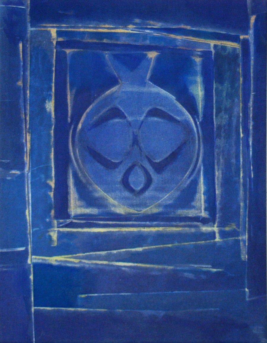 Max ERNST 乔治-布拉克 ( 1891 - 1976 )

蓝色花瓶, 1958年

纬线纸上的彩色模版，无签名。

1958年使用Jacomet工艺在&hellip;