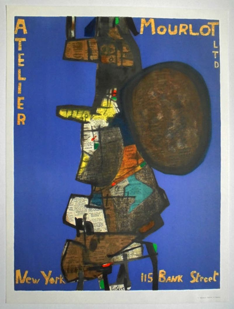Maurice ESTEVE 莫里斯-埃斯特夫 (1904 - 2001)

 纽约，1967年

 

 原始石版画海报。

 为纽约Atelier Mour&hellip;