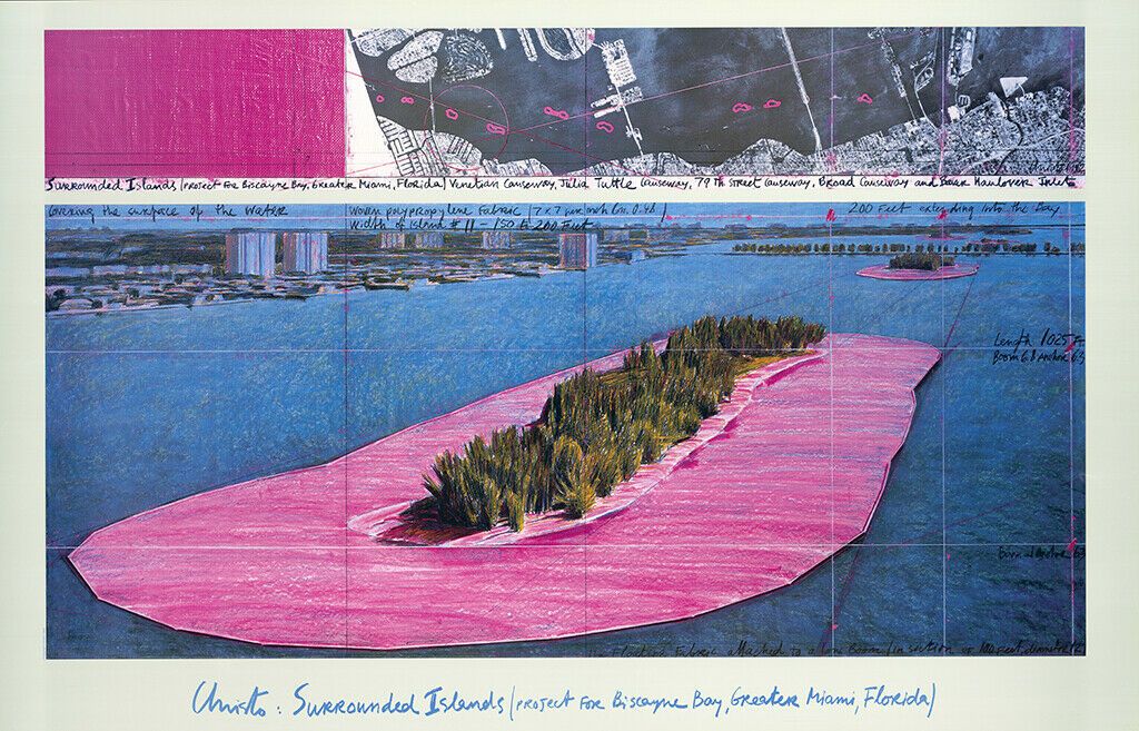 CHRISTO Christo (1935-2020) (after)

 Surrounded Islands Project Poster, 1982

 &hellip;