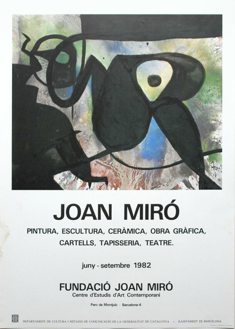 Joan Miro 琼-米罗 (1893-1983)

1982年6月至9月在巴塞罗那米罗基金会举办的 "绘画、雕刻、陶瓷、绘画作品、纸盒、挂毯、戏剧 "展览的&hellip;
