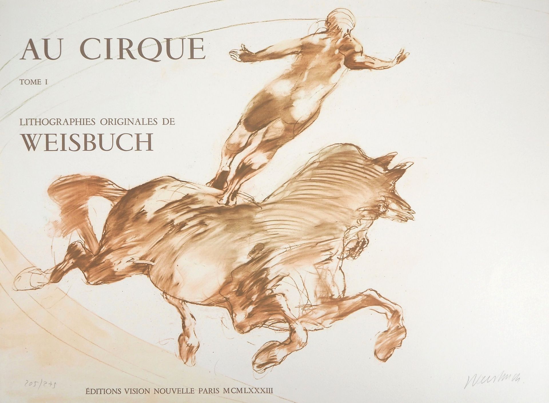 Claude WEISBUCH Claude WEISBUCH At the circus, 1983 Original lithograph Signed i&hellip;
