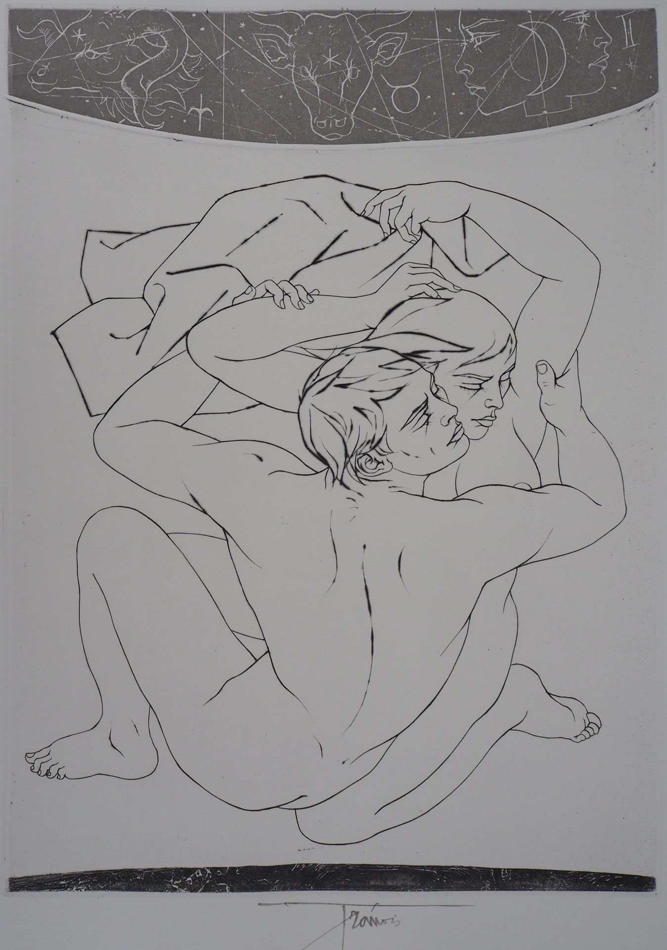 Pierre-Yves TRÉMOIS Pierre-Yves TRÉMOIS

恋爱中的情侣

原始蚀刻画

以墨水签署的

在BFK Rives牛皮纸上 5&hellip;