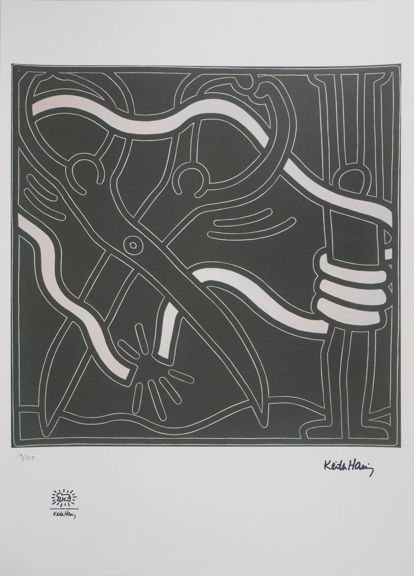 KEITH HARING Keith HARING (after)

 The break

 

 Silkscreen on vellum

 Signed&hellip;