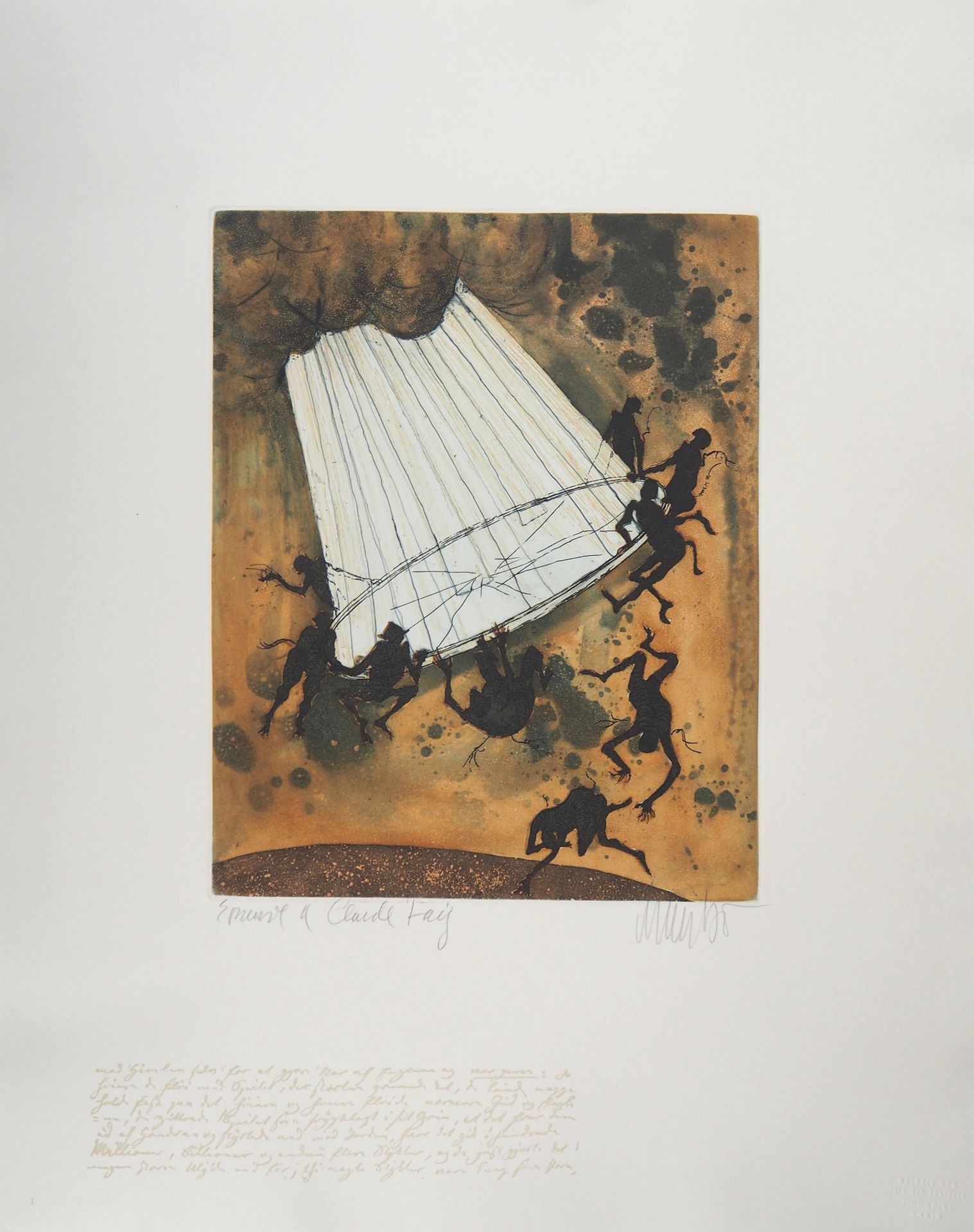 LARS BO Lars Bo The Broken Mirror (Snow Queen 9/10), 1969 Original aquatint prin&hellip;