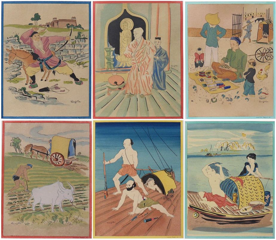 Tsuguharu FOUJITA 福田嗣治 (后)

醉酒者的言论

16幅彩色石板画套画

仅有97份的限量版--将附送一份印刷品的样张

所有石版画都在版&hellip;