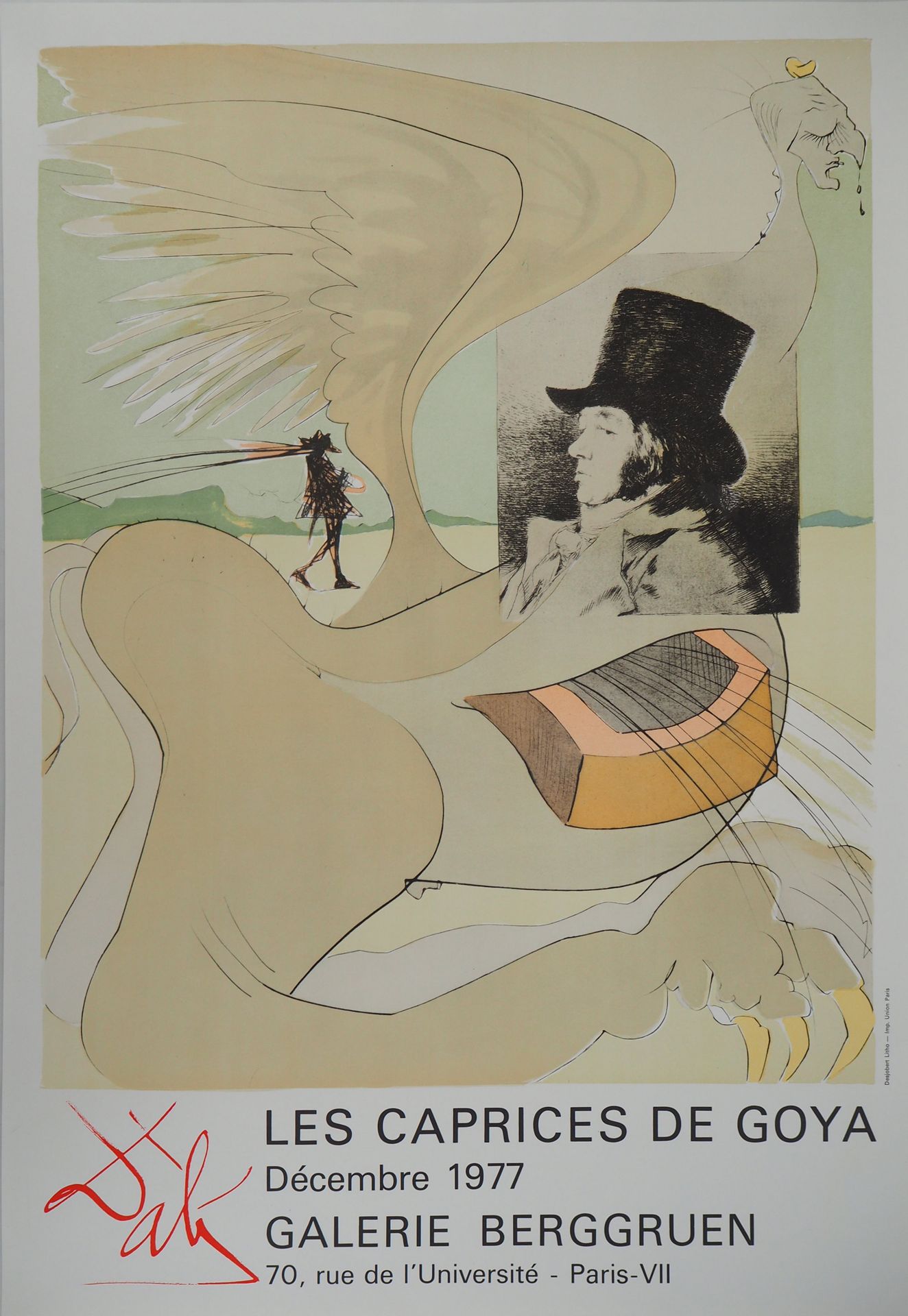 Salvador DALI 萨尔瓦多-达利 (1904-1989)

戈雅的随想曲》，1977年

彩色石版画（Litho Desjobert）。

在海报纸上&hellip;