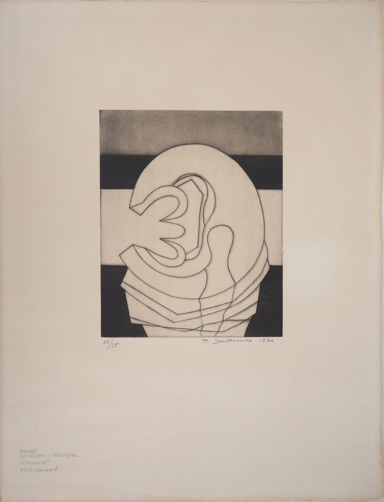 Pierre DMITRIENKO Pierre Dmitrienko (1925-1974) The swallower - Mechanical head,&hellip;