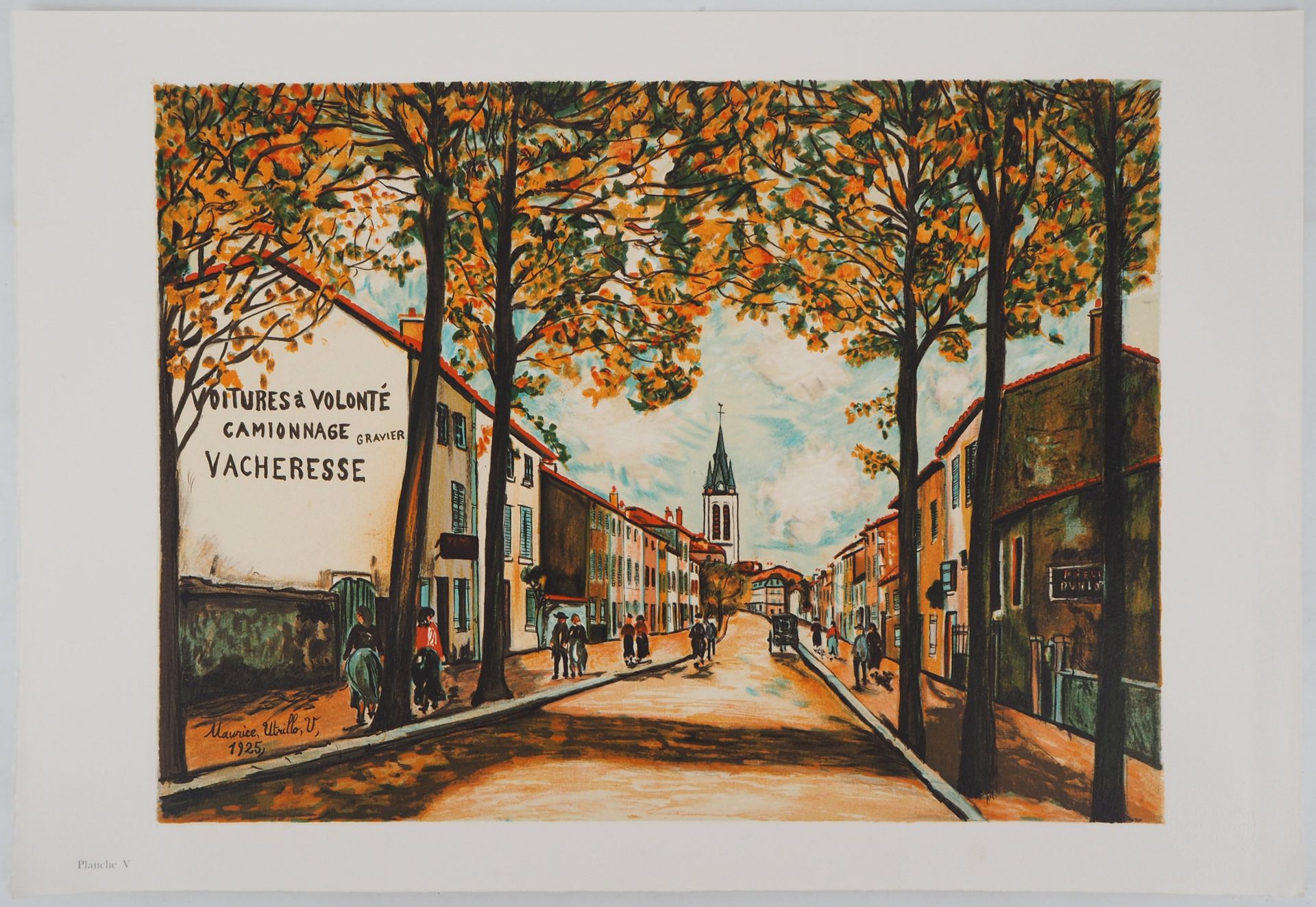 Maurice Utrillo 莫里斯-乌蒂略(1883 - 1955)(后)

La Vacheresse，在Anse（罗纳）的国家路线，1925年

石版画&hellip;