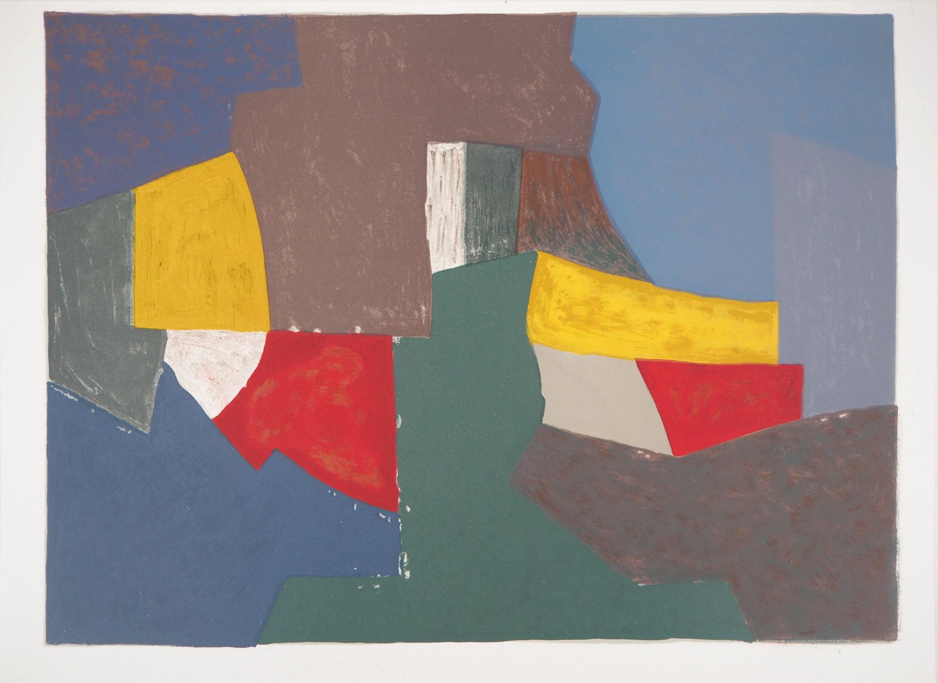 Serge Poliakoff Serge POLIAKOFF (1900-1969) Color composition Original lithograp&hellip;