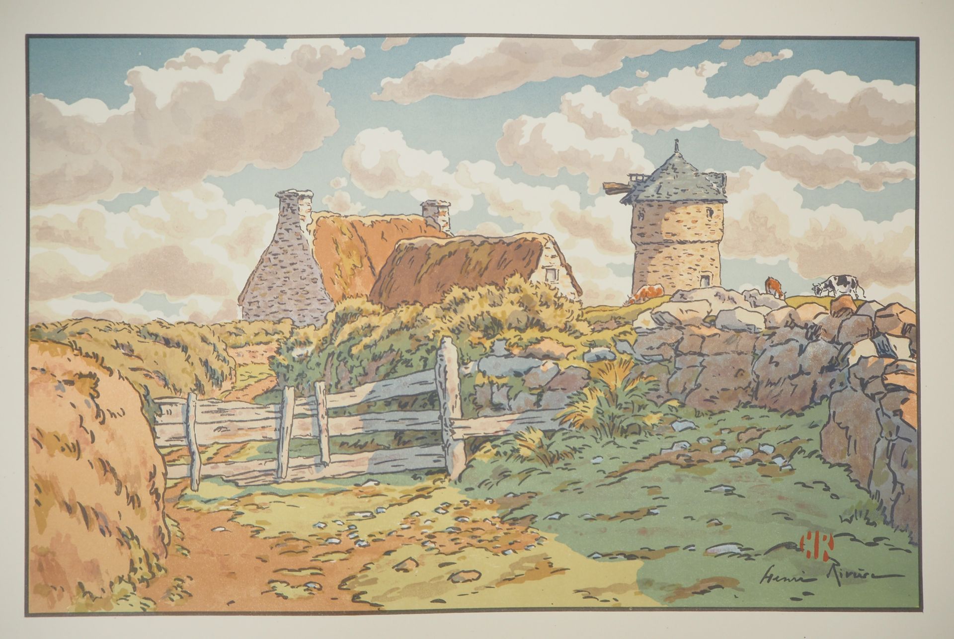 Henri RIVIERE Henri Rivière

Bretagna, Il vecchio mulino di Loguivy, 1910

Litog&hellip;