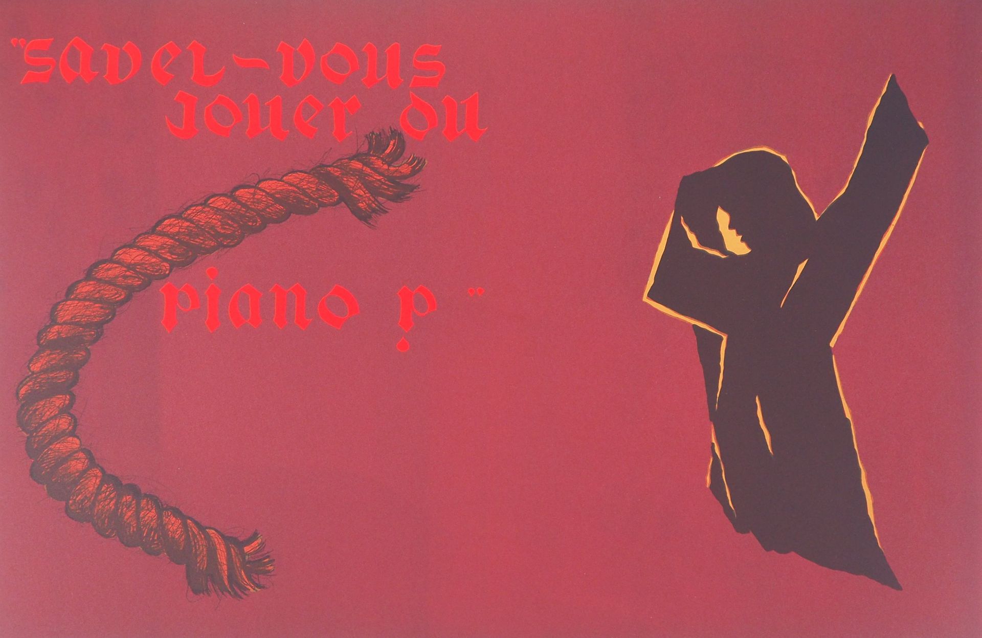 Eduardo ARROYO Eduardo ARROYO

Savez-vous jouer du piano, 1984

Lithographie ori&hellip;