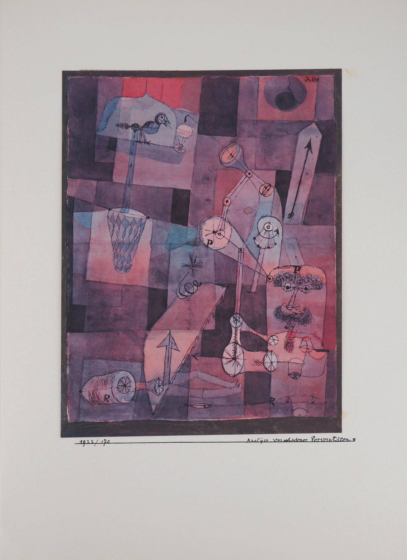 PAUL KLEE Paul KLEE (d'après)

Analyse de divers perversités, 1964

Lithographie&hellip;