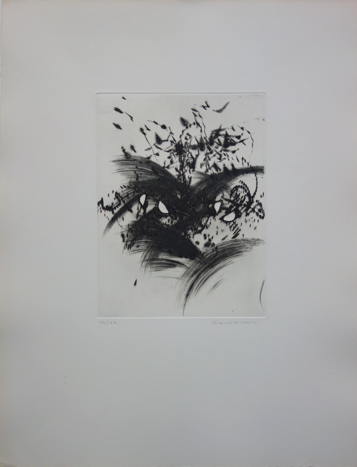 Julius BALTAZAR 朱利叶斯-巴尔塔扎尔 (1949 -)

内部喜悦

牛皮纸上的原始蚀刻画

41 x 31厘米

以铅笔签名，并在20号上标明&hellip;