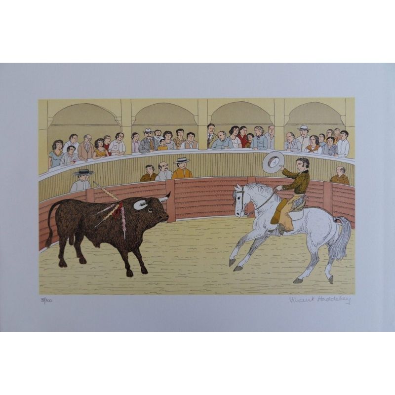 Vincent HADDELSEY Vincent HADDELSEY The picador Original lithograph on stone, on&hellip;
