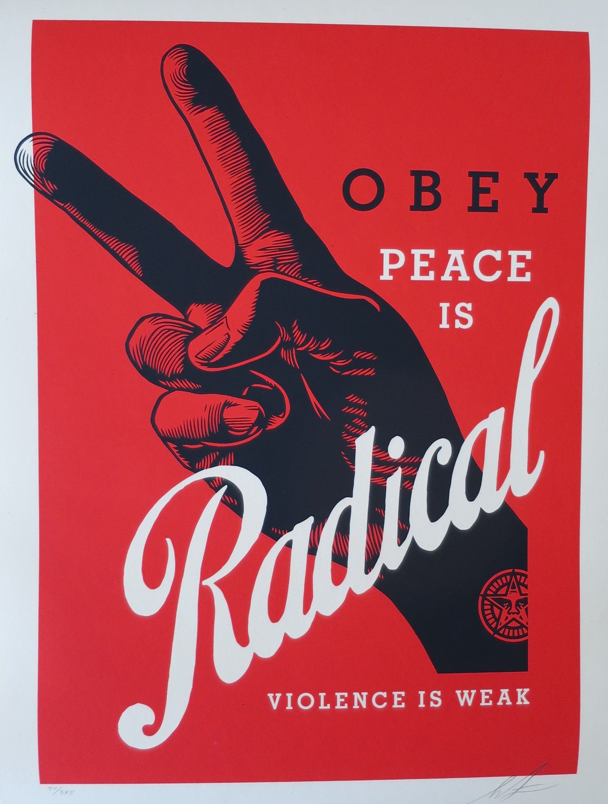 Shepard FAIREY Shepard Fairey (Obey)

Obey Radical Peace (Red), 2021



Sérigrap&hellip;