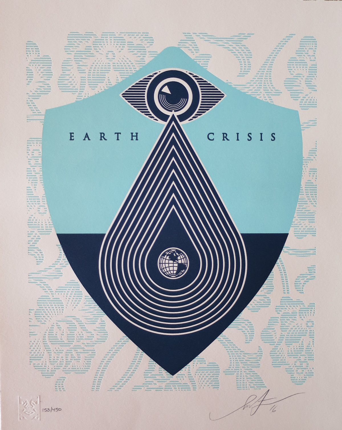 Shepard FAIREY Shepard Fairey (Obey)

 地球危机, 2016

 

 丝网印刷和凸版印刷

 有签名，有日期，有编号。
&hellip;