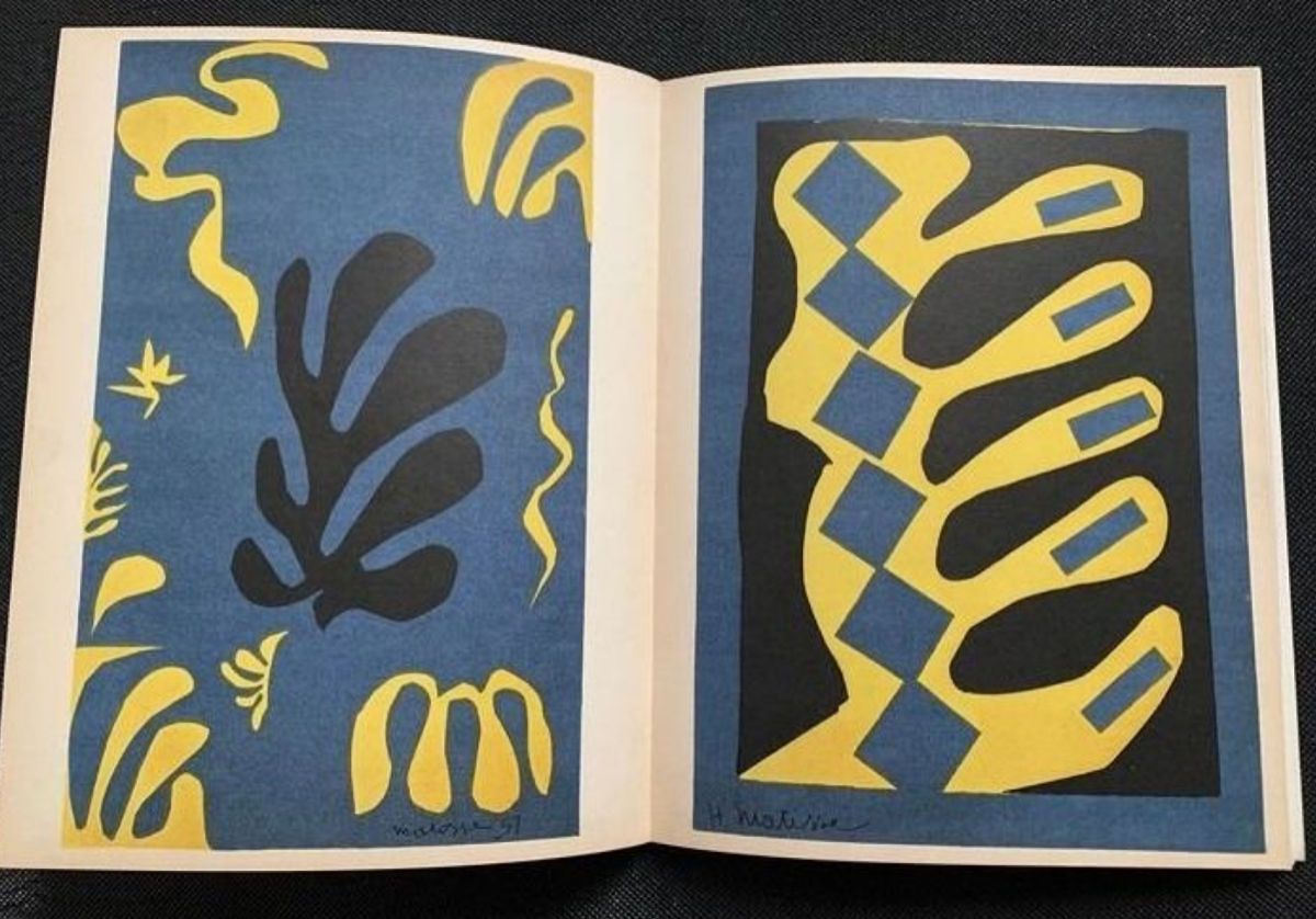Henri MATISSE Henri Matisse

Cutouts, 1954

 

 Two compositions on a blue backg&hellip;