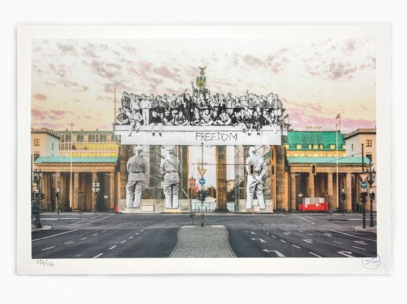 JR Giants, Brandenburg Gate, September 27, 2018, 6:55 p.M., © Iris Hesse, Ullste&hellip;